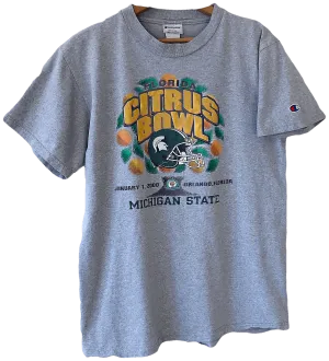 00's Michigan State Spartans Football Citrus Bowl Champion T-Shirt by Champion