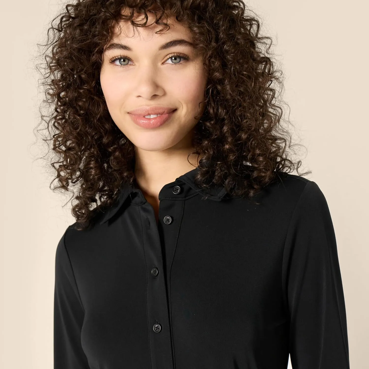 Amazon Essentials Women's Regular-Fit Matte Jersey Midi Length Dress