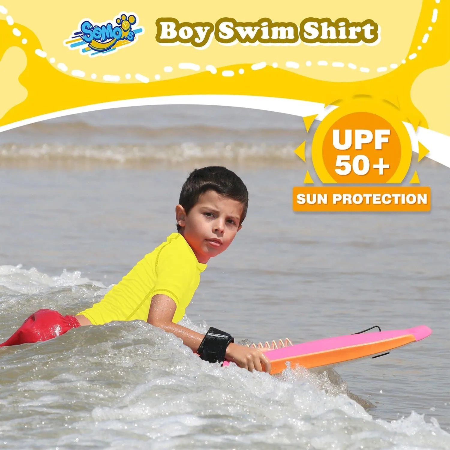 Boys Rash Guard Swim Shirt Short Sleeve Swimwear Toddler Kids Youth Rashguard Water Shirt UPF  50 Quick Dry Shirt