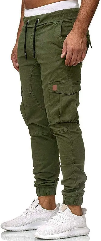 Cargo Pants for Men Relaxed Fit Casual Military Trousers Hiking Tactical with 6 Pockets Big and Tall Work Joggers