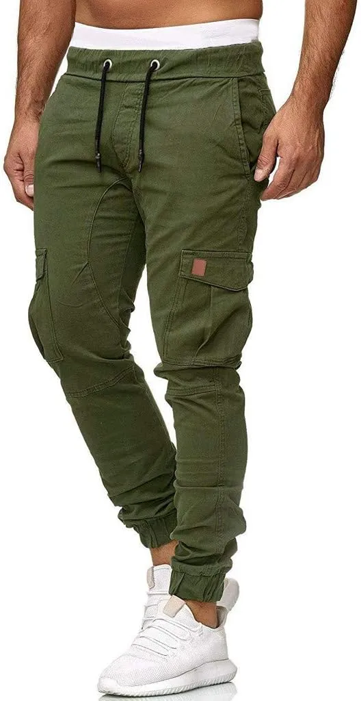 Cargo Pants for Men Relaxed Fit Casual Military Trousers Hiking Tactical with 6 Pockets Big and Tall Work Joggers