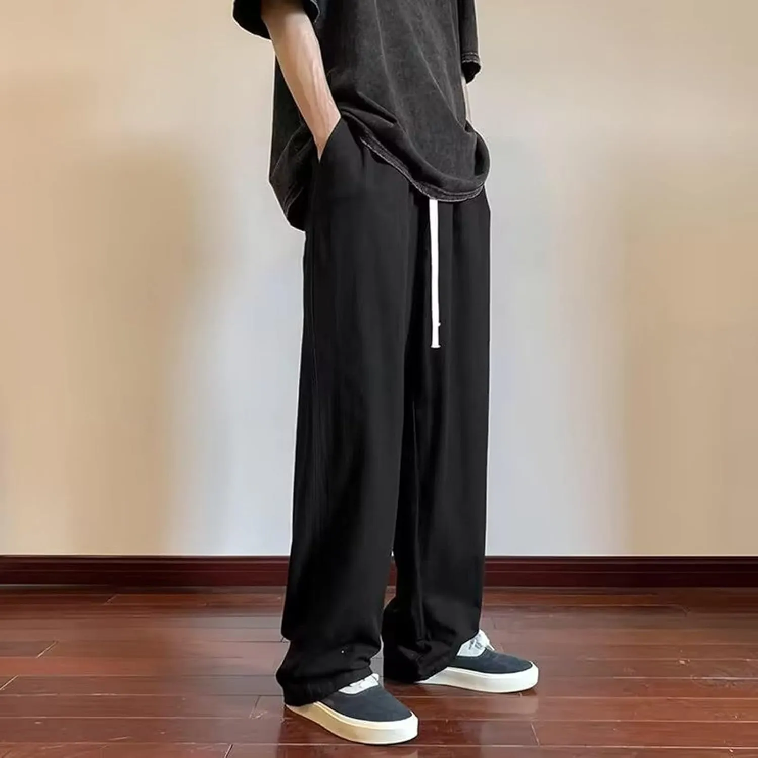 Cargo Trousers for Men and Tall Jogger Sweatpants Cargo Joggers for Men Stretch Relaxed Fit Elastic Waist Trousers