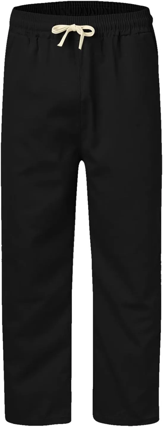 Cargo Trousers for Men and Tall Jogger Sweatpants Cargo Joggers for Men Stretch Relaxed Fit Elastic Waist Trousers