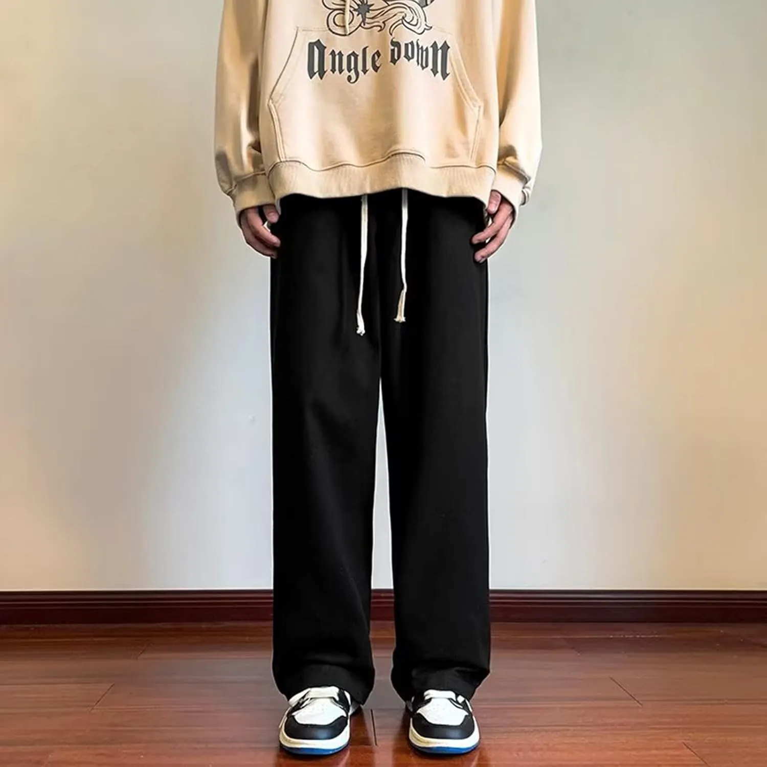 Cargo Trousers for Men and Tall Jogger Sweatpants Cargo Joggers for Men Stretch Relaxed Fit Elastic Waist Trousers