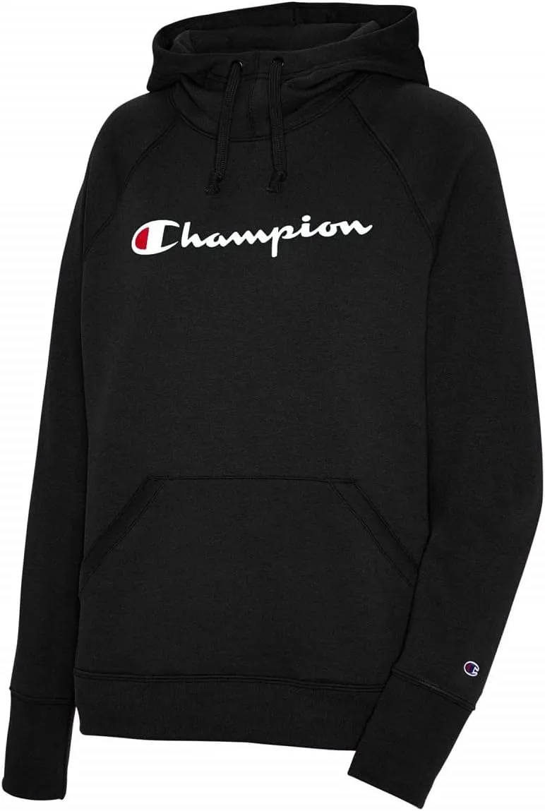 Champion Women's Powerblend Fleece Hoodie, Script Logo