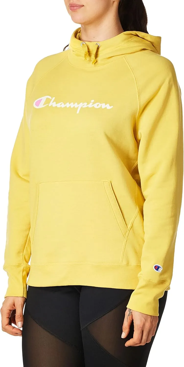 Champion Women's Powerblend Fleece Hoodie, Script Logo