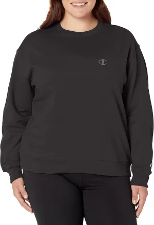 Champion Women's Sweatshirt, Powerblend, Crewneck for Women, C Logo (Plus Size Available)