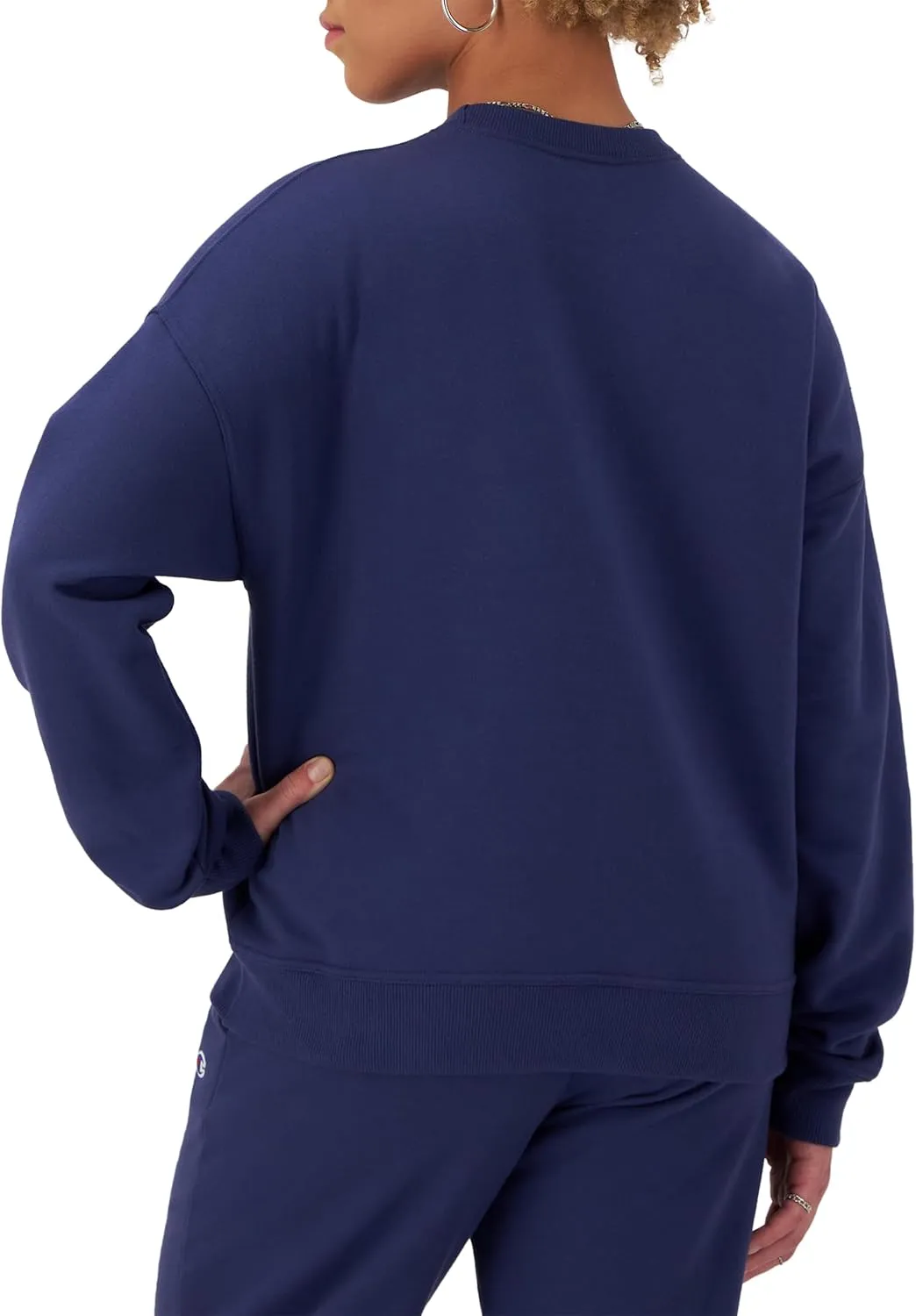 Champion Women's Sweatshirt, Powerblend, Crewneck for Women, Script (Plus Size Available)
