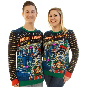 Light Up- More Lights | Ugly Christmas Sweater For Men & Women | Unisex Sizing