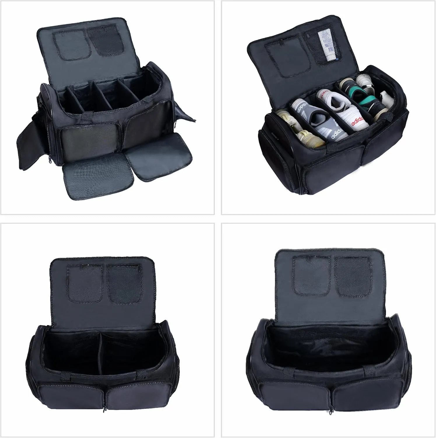 Sneaker Duffel Travel Bag for Men Shoe Bags for Travel Sneaker Bag Basketball Outdoor Sports Gym Bag Travel shoe bag With 3 Adjustable Compartment Dividers Travel Shoe Bags