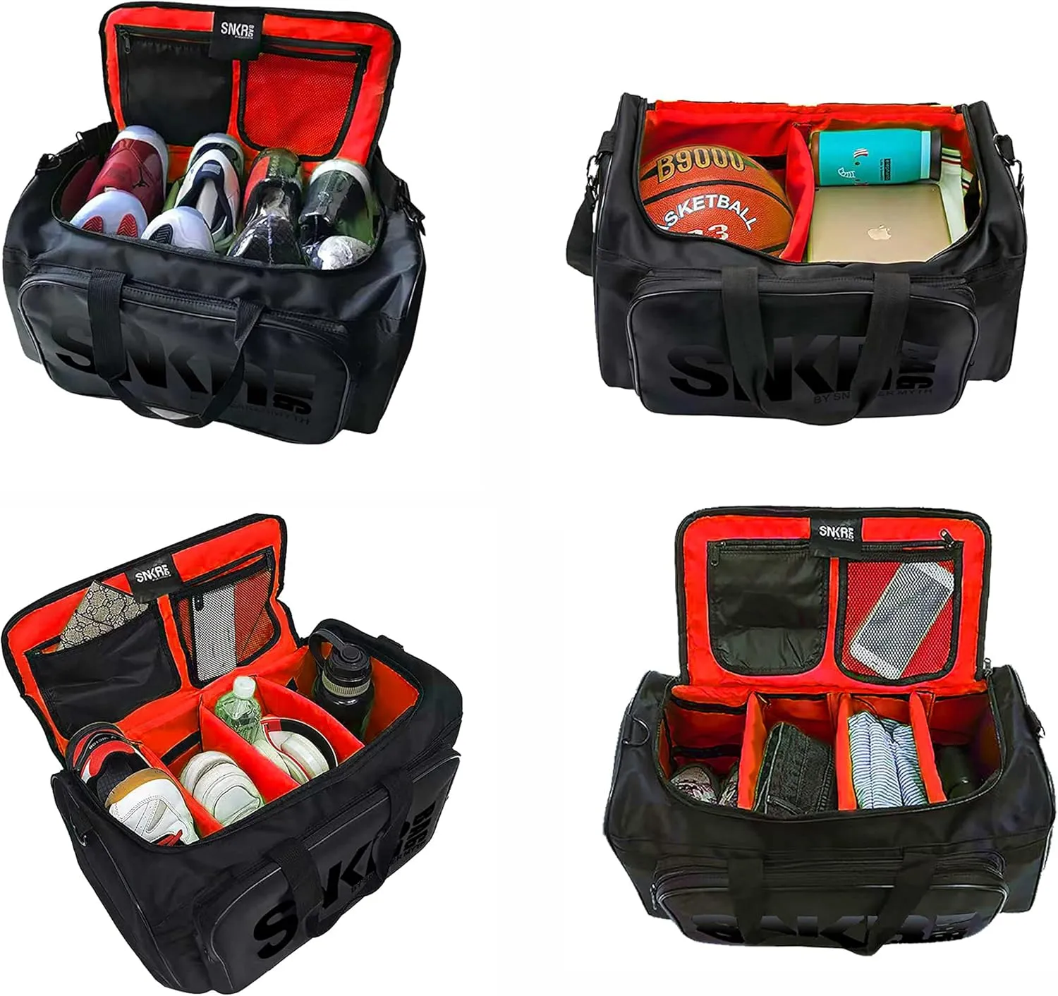 Sneaker Duffel Travel Bag for Men Shoe Bags for Travel Sneaker Bag Basketball Outdoor Sports Gym Bag Travel shoe bag With 3 Adjustable Compartment Dividers Travel Shoe Bags