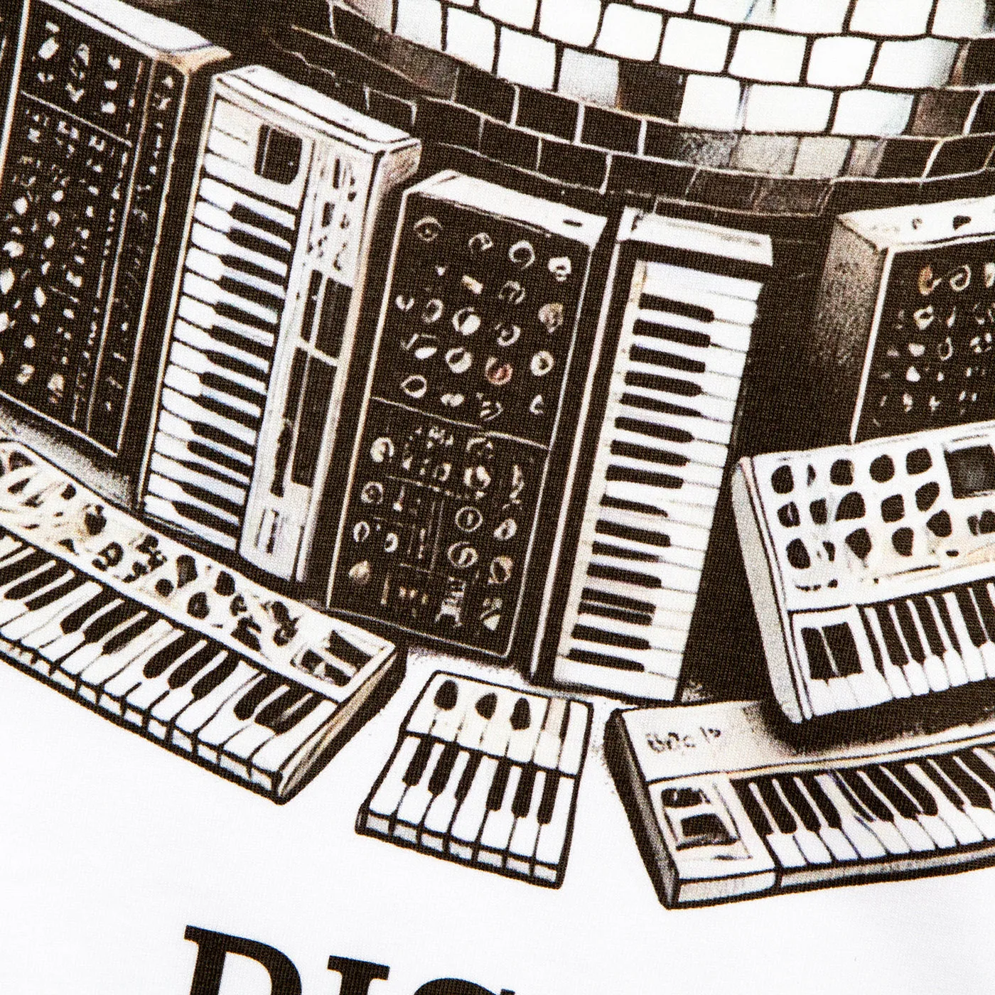 Synthesizer Disco Labs NYC Back Print - Tshirt - White