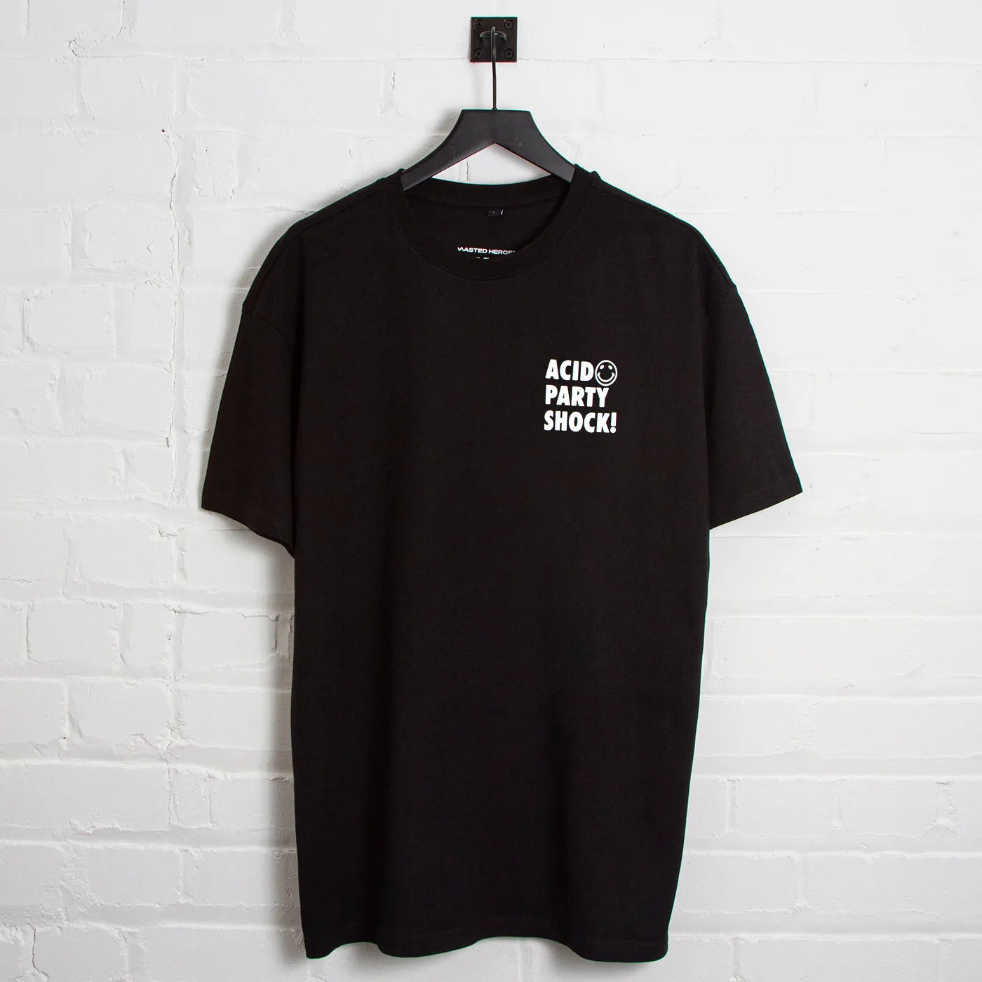V2 Acid Party Shock  - Oversized Tshirt - Black