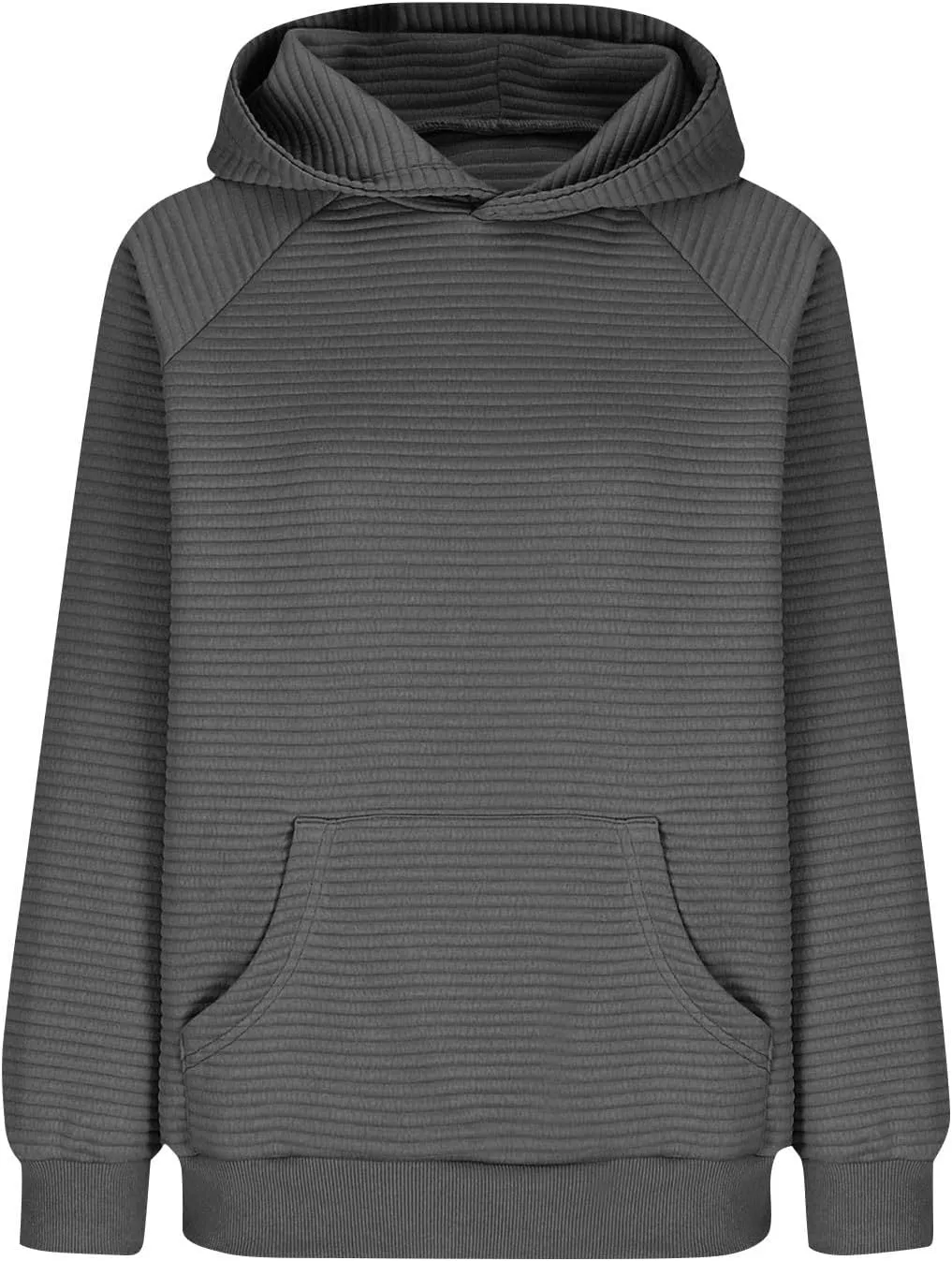 Women's Long Sleeve Hoodies Fashion Comfy Plain Hoodie with Pockets Loose Pullover Tops